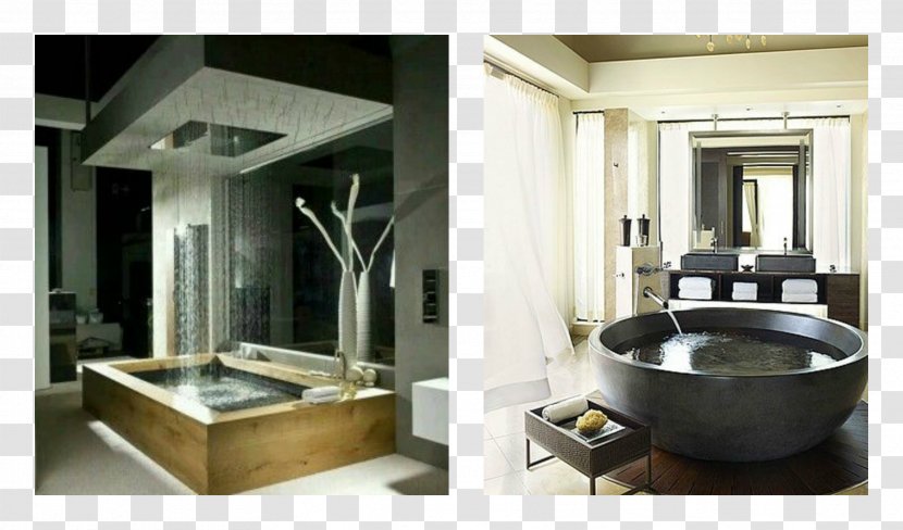 Hot Tub Bathtub Interior Design Services Bathroom Shower - Modern Transparent PNG