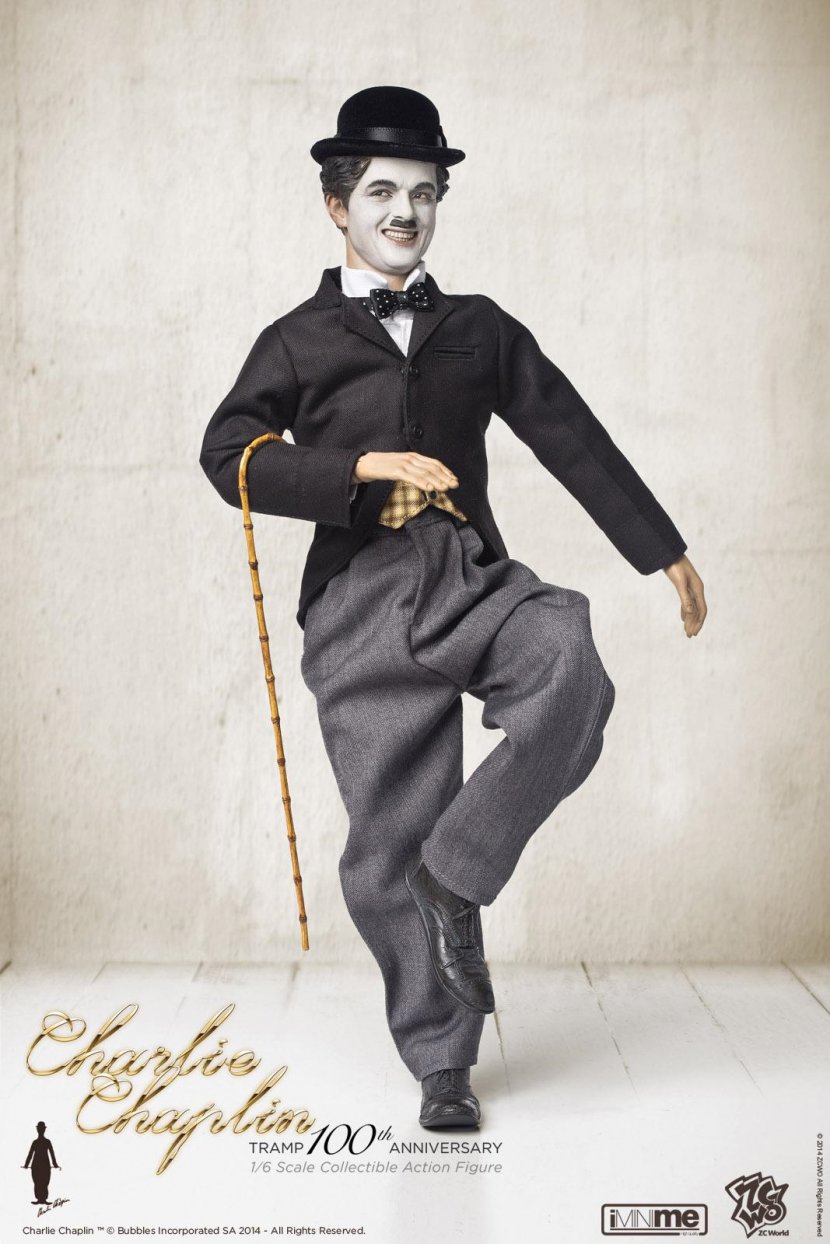 The Tramp Action & Toy Figures Comedian Film 1:6 Scale Modeling - Comedy - Charlie Chaplin Transparent PNG