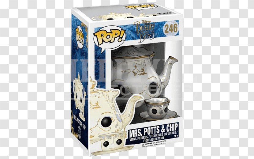 Mrs. Potts Belle Beast Cogsworth Funko - Mrs Transparent PNG