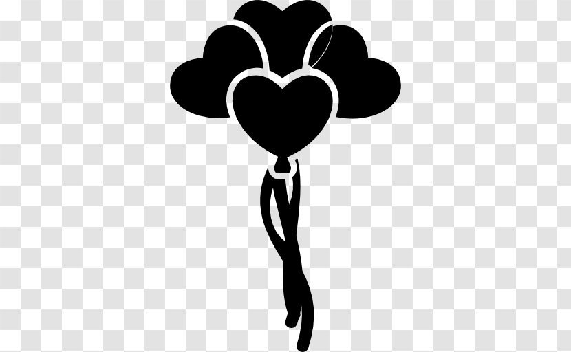 Vinni Pukh Two-balloon Experiment Symbol - Silhouette - Floating Love Transparent PNG