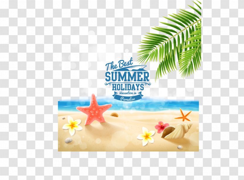 Beach Summer Vacation - Holiday - Yellow Transparent PNG