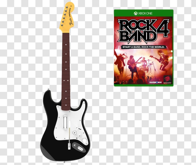 Rock Band 4 Guitar Hero Live Controller Microphone Xbox One Transparent PNG