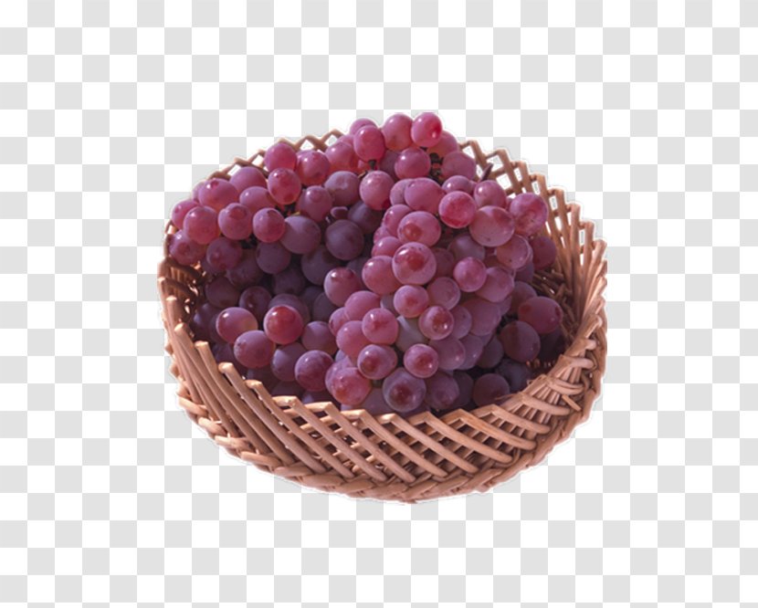 Kyoho Grape Seed Fruit - Seedless - Basket Of Grapes Transparent PNG