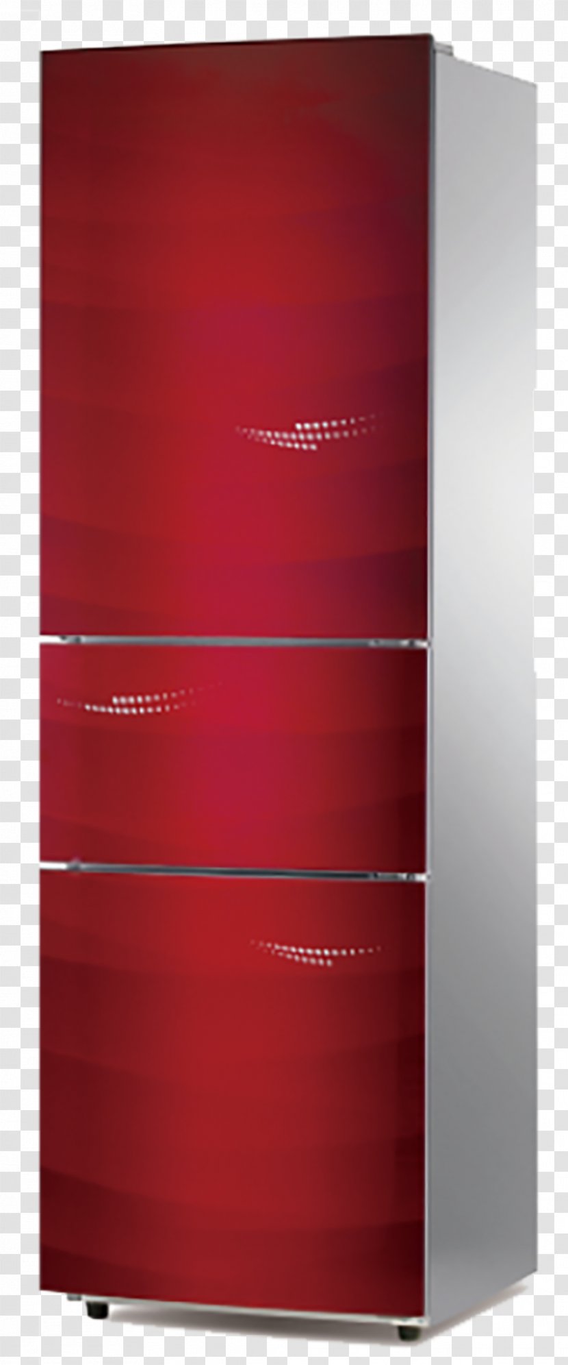 Refrigerator Red - Drawer - Simple Transparent PNG