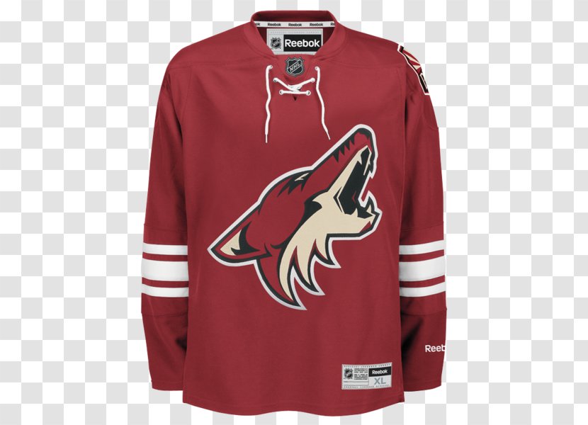 Arizona Coyotes National Hockey League Ice NHL Uniform Jersey - Nhl Template Transparent PNG