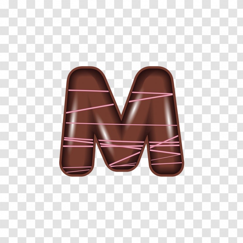 Letter Chocolate Computer File - Brown - The Alphabet M Transparent PNG