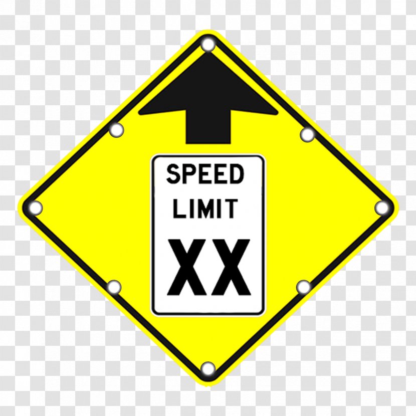 Advisory Speed Limit School Zone Traffic Sign Warning - Area Transparent PNG