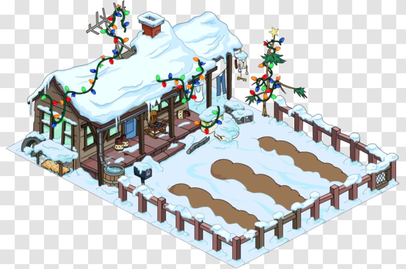 Cletus Spuckler The Simpsons: Tapped Out Homer Simpson Wiki United States Of America - Gingerbread House - Christmas Ornament Transparent PNG