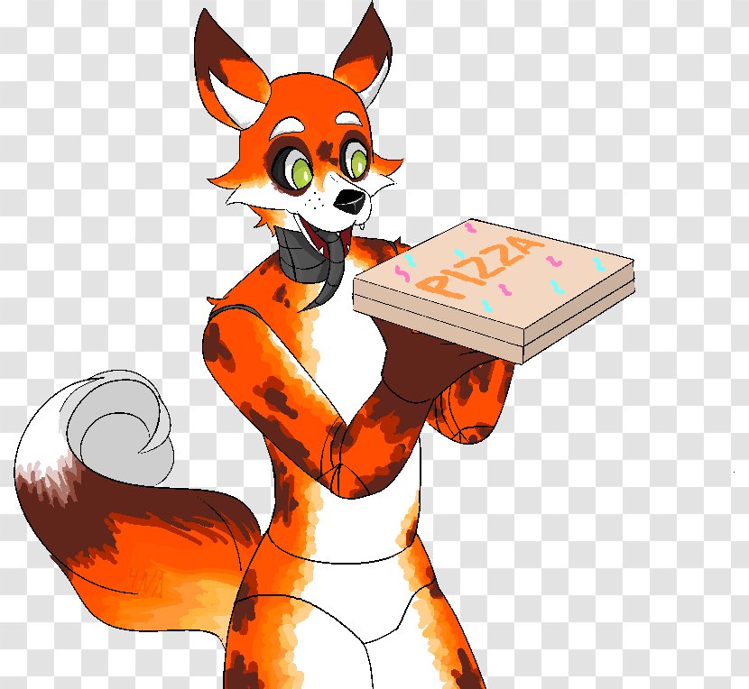 Cat Red Fox Paw Clip Art - Carnivoran - Pizza Delivery Transparent PNG