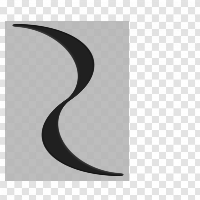 Circle Symbol Crescent Monochrome - Black - Marker Transparent PNG