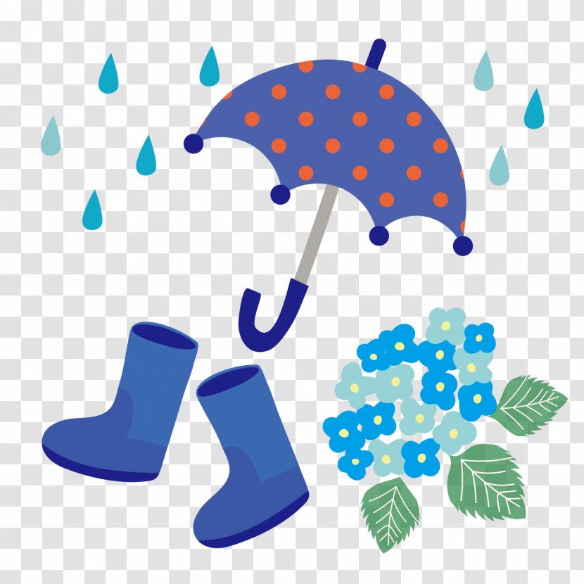East Asian Rainy Season French Hydrangea Umbrella Clip Art - Poster - Rain Transparent PNG