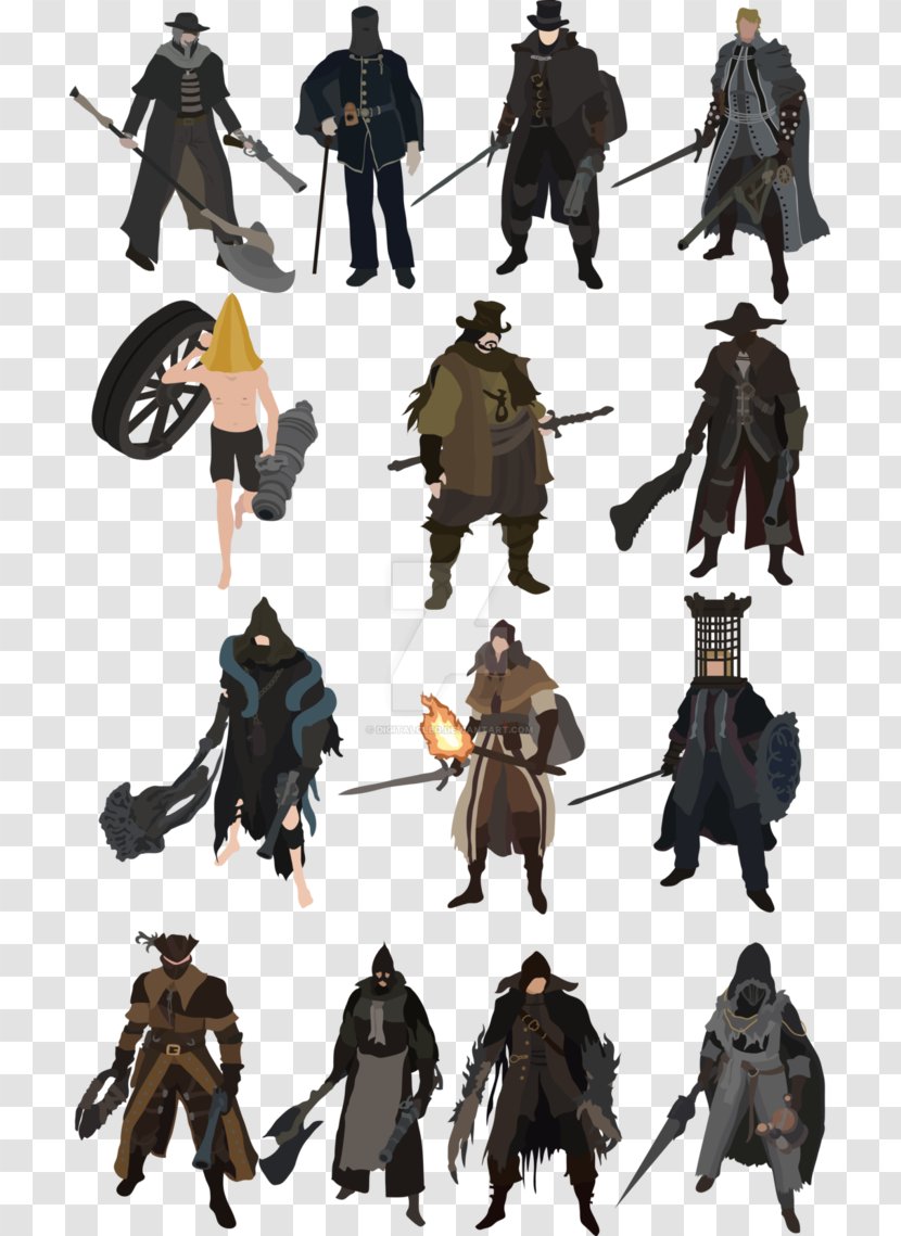 Bloodborne: The Old Hunters Concept Art Character Souls - Bloodborne Transparent PNG