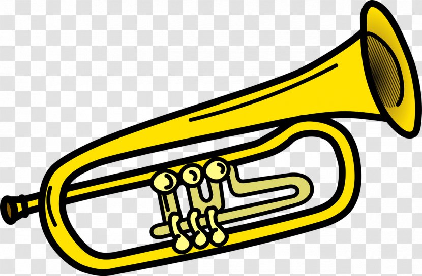 Trumpet Clip Art - Flower - Musical Instruments Transparent PNG