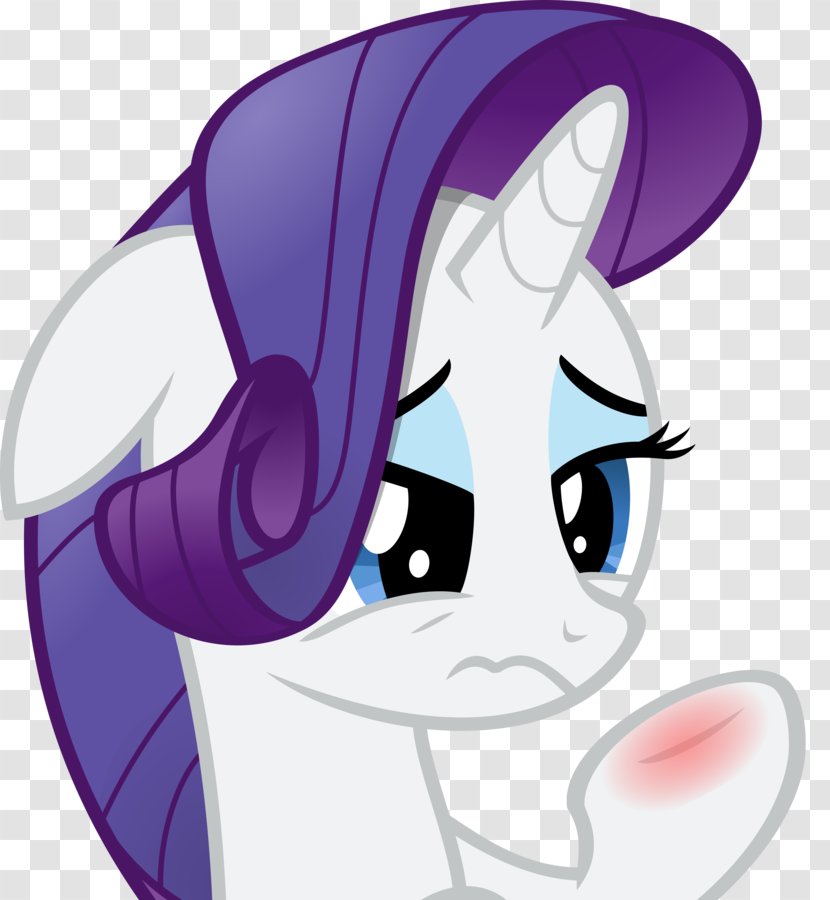 Rarity Pony Whiskers DeviantArt - Heart - Watercolor Transparent PNG