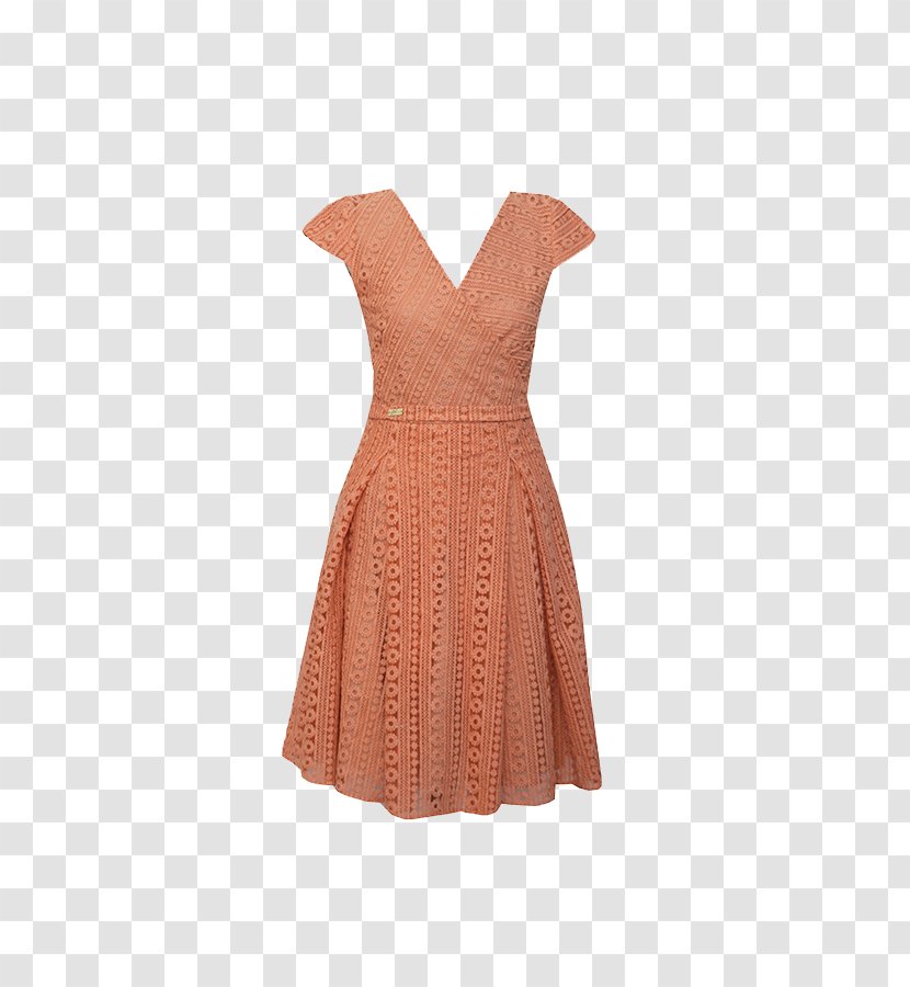 Cocktail Dress Shoulder - Peach Transparent PNG