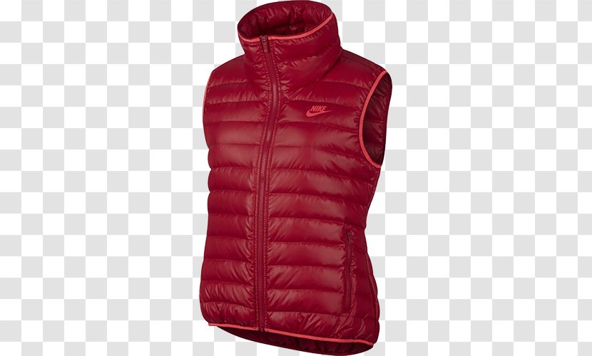 Hoodie Jacket Nike Gilets Waistcoat - Sport - Red Undershirt Transparent PNG