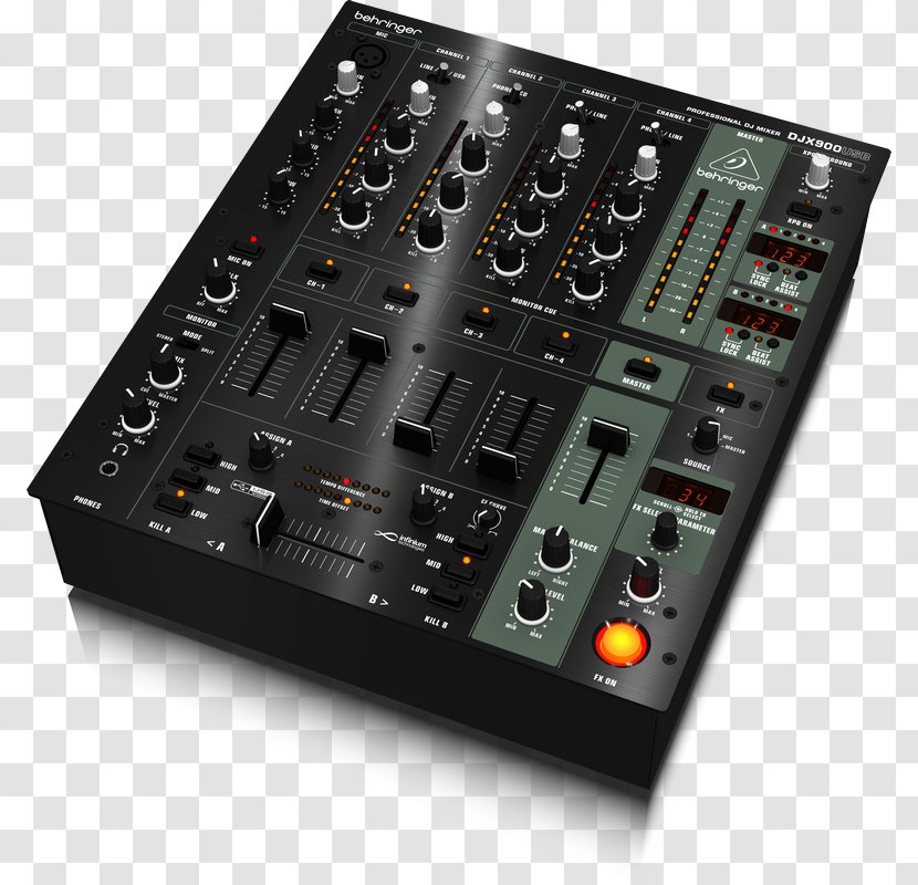 Microphone Audio Mixers DJ Mixer Behringer Disc Jockey - Watercolor - Special Effect Transparent PNG