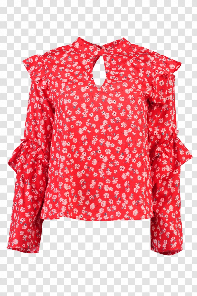 Blouse Sleeve Clothing Shirt Polka Dot Transparent PNG