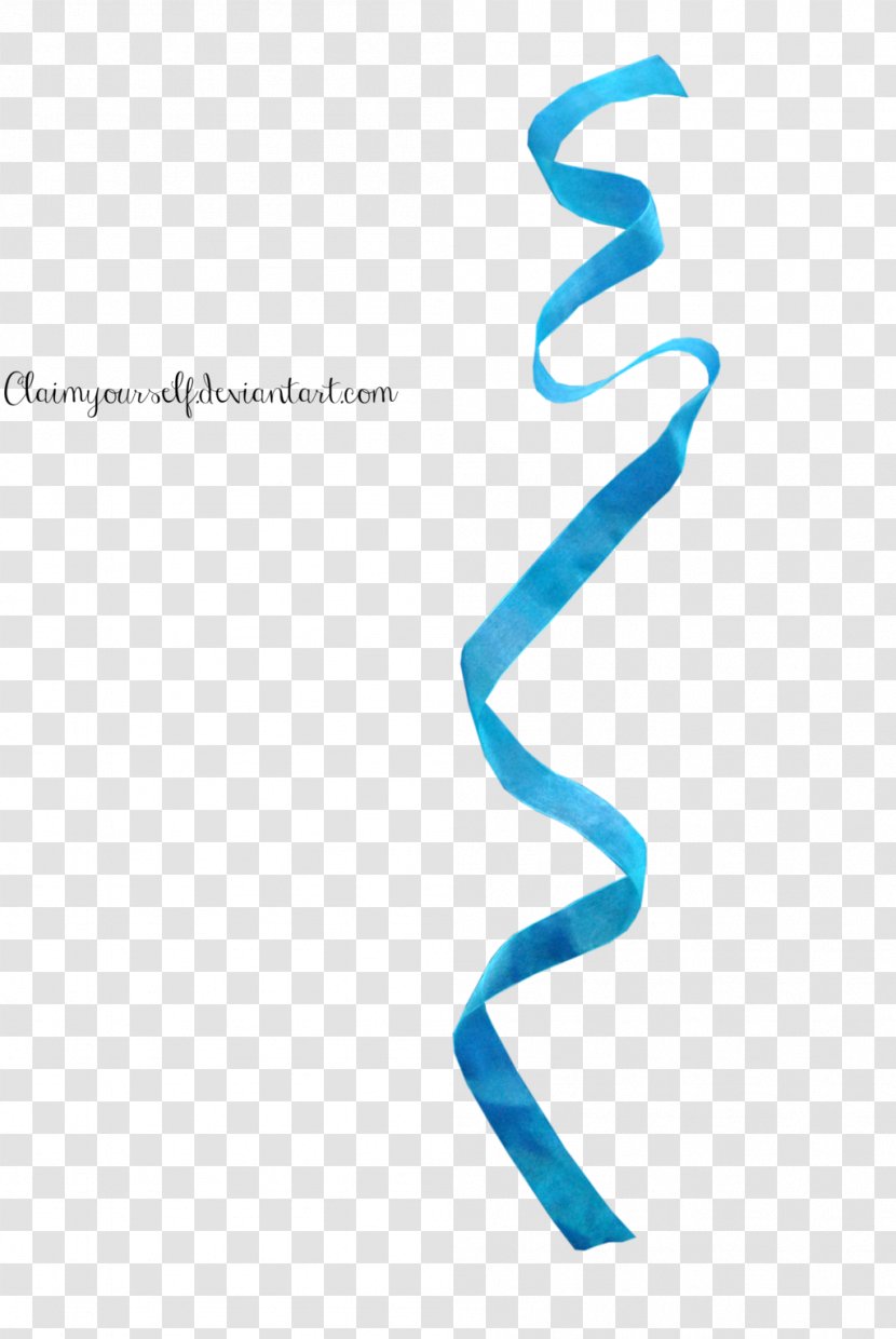DeviantArt Ribbon Graphic Design - Blue Transparent PNG