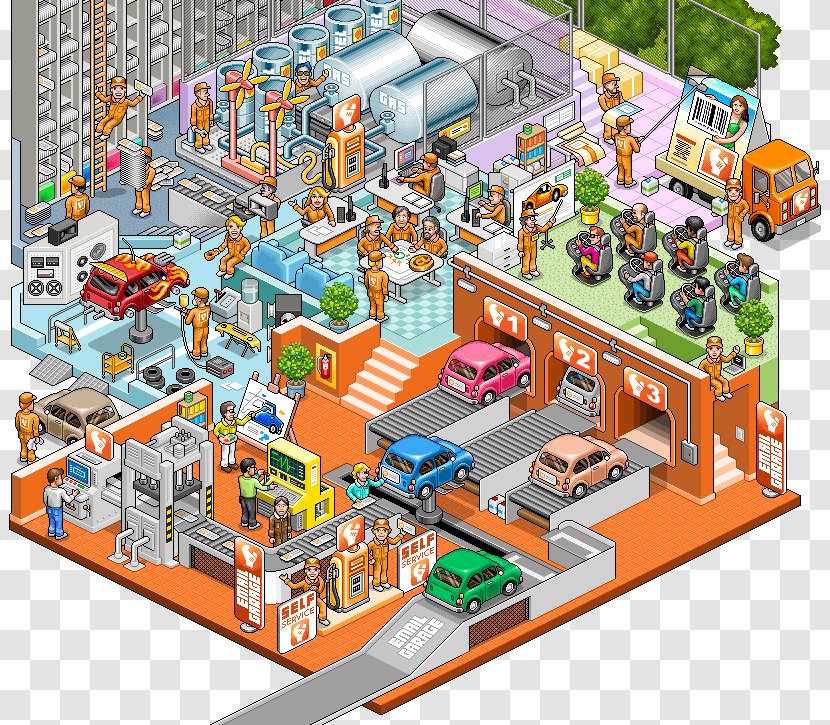 Engineering Urban Design Pixel Art Transparent PNG