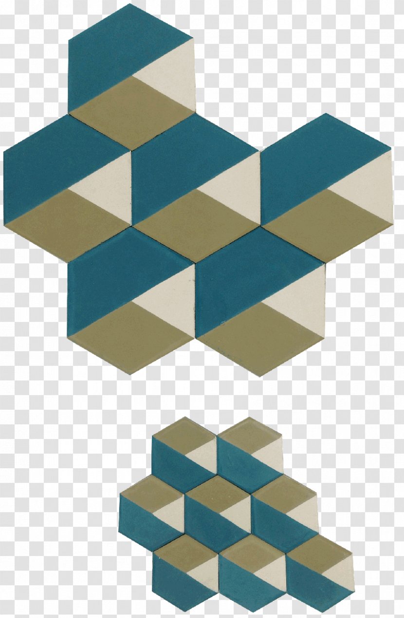 Cement Tile Encaustic Floor Pattern - Rectangle - Design Transparent PNG