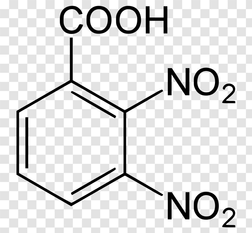 4-Nitrobenzoic Acid Anthranilic Methyl Group 3-Nitrobenzoic Chemical Compound - Line Art - Area Transparent PNG