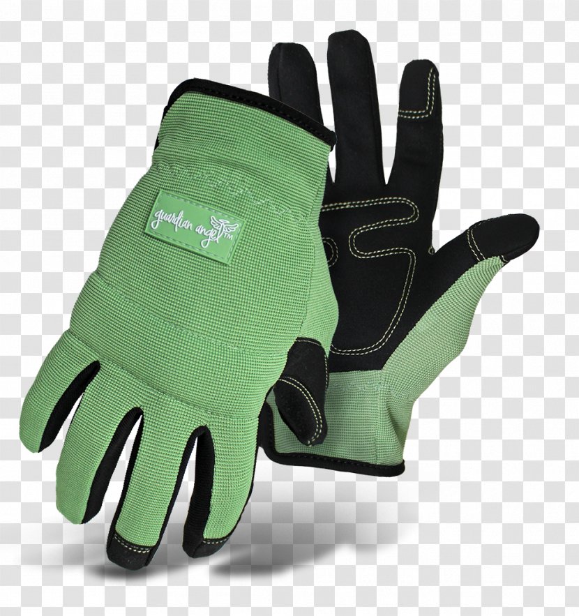 Lacrosse Glove Product Design Green - Safety - Vis With Back Transparent PNG