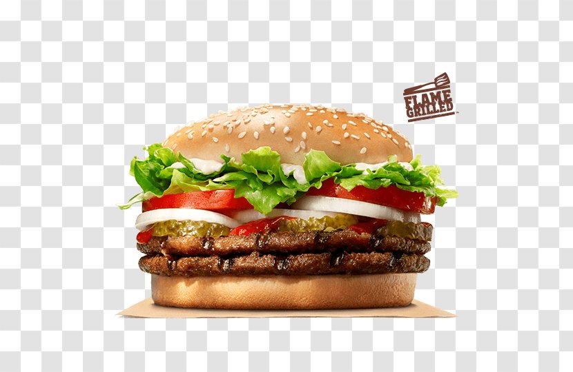 Whopper Hamburger Cheeseburger Big King Chicken Sandwich - Bk Stacker - Burger And Transparent PNG
