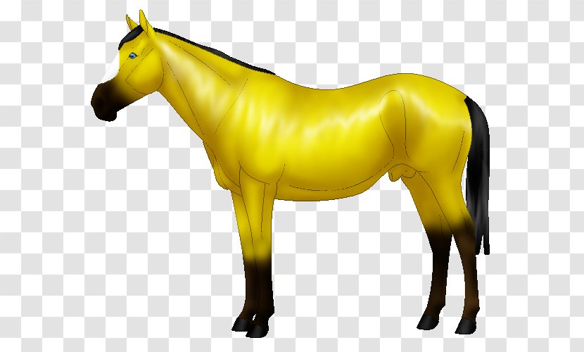 Mustang Stallion Mare Halter Pack Animal - Yellow Transparent PNG
