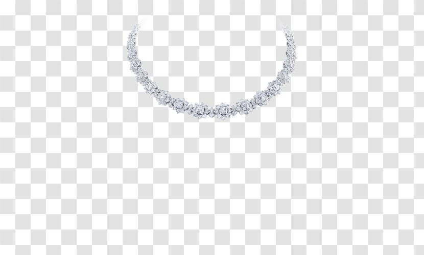 Necklace Earring Jewellery Harry Winston, Inc. Diamond - Platinum Safflower Three Dimensional Transparent PNG