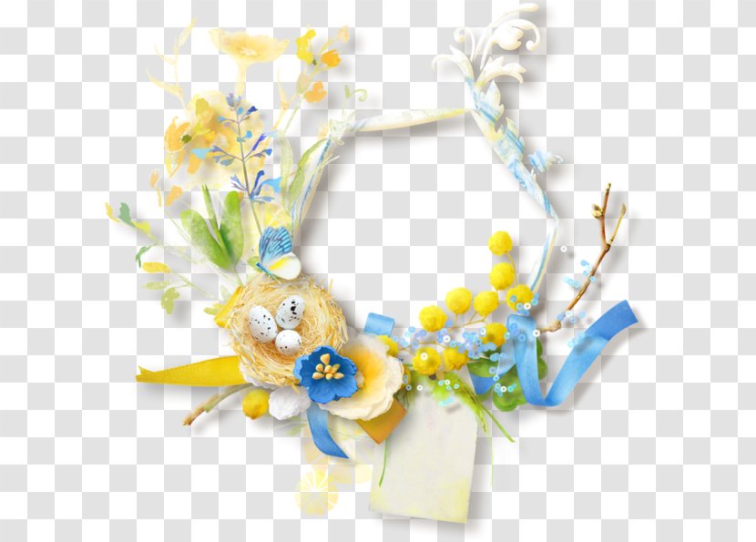 Easter Floral Design Picture Frames Clip Art - Drawing Transparent PNG