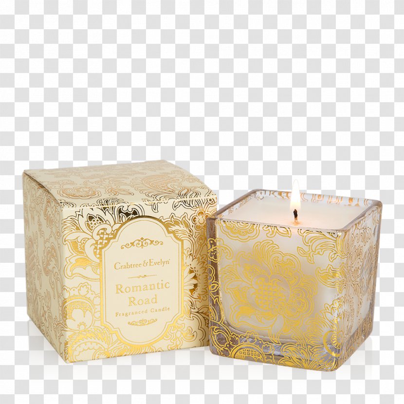 Wax Romantic Road Lighting Candle Crabtree & Evelyn - Box - Wind Transparent PNG