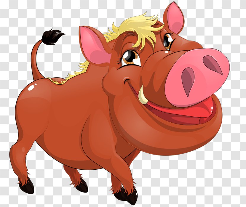 Royalty-free Photography Cartoon Clip Art - Wild Boar - Laughing Pigs Transparent PNG