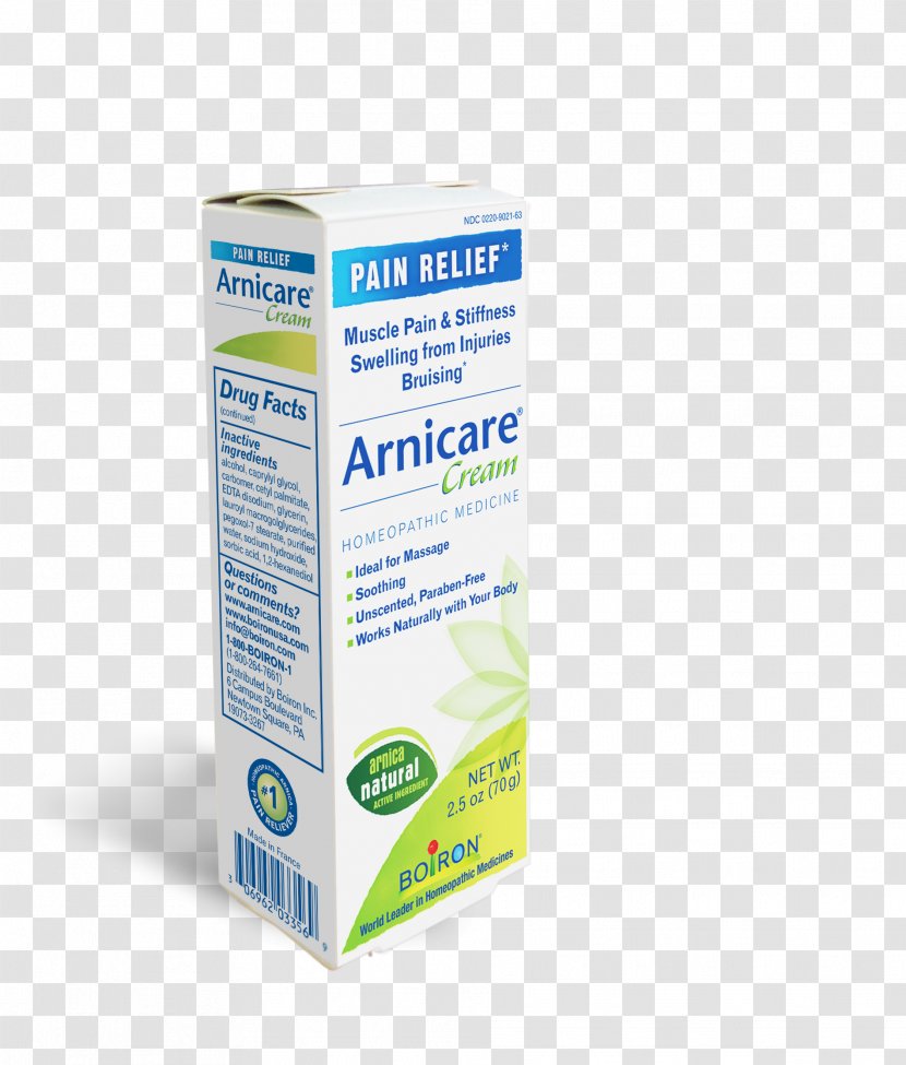 Mountain Arnica Gel Homeopathy Boiron Liquid - Powder - Bruises Transparent PNG