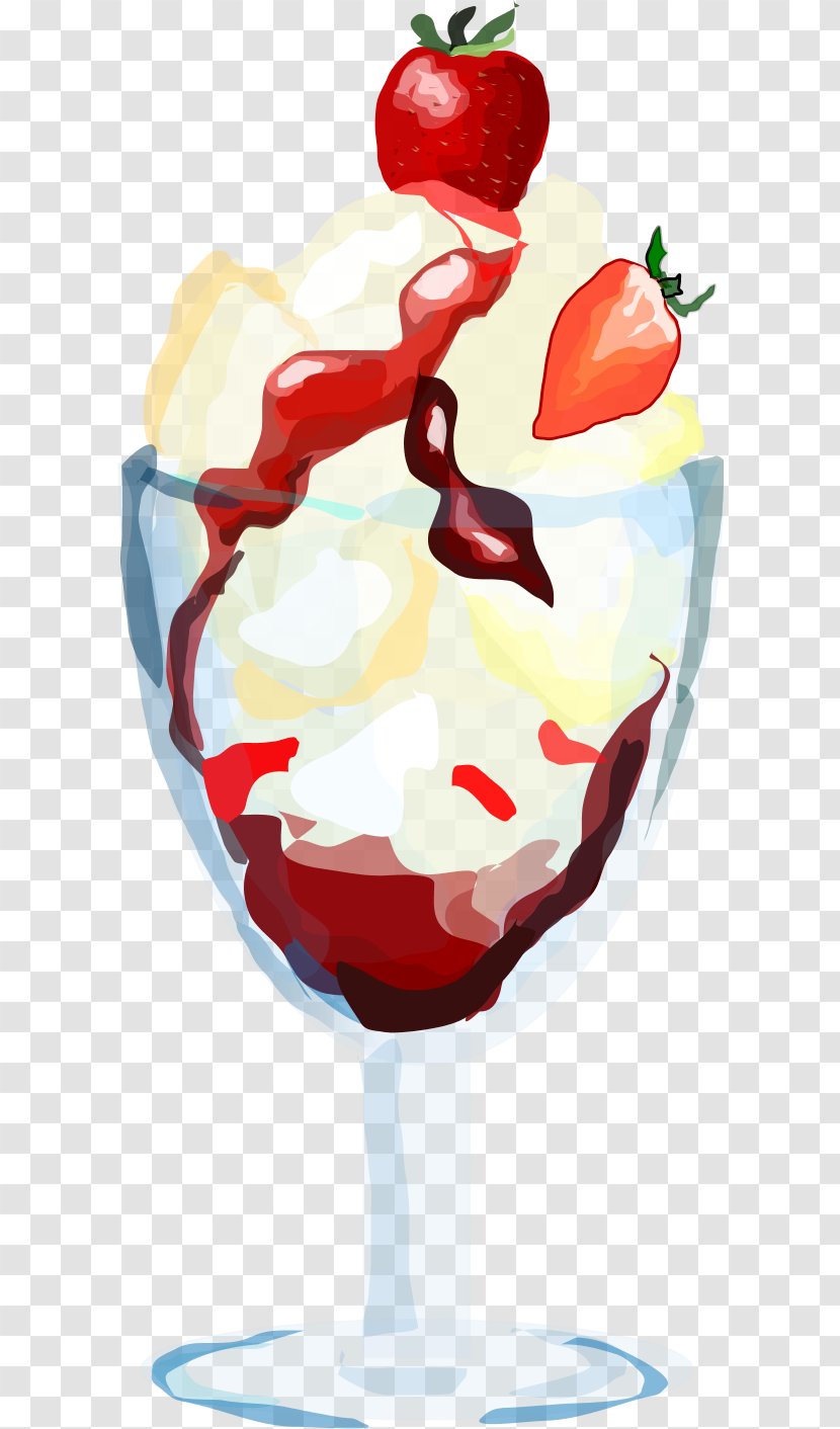 Chocolate Ice Cream Sundae Fudge - Dessert Transparent PNG