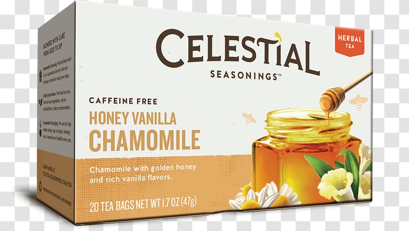 Herbal Tea Celestial Seasonings Bag Vanilla - Superfood - Chamomile Transparent PNG