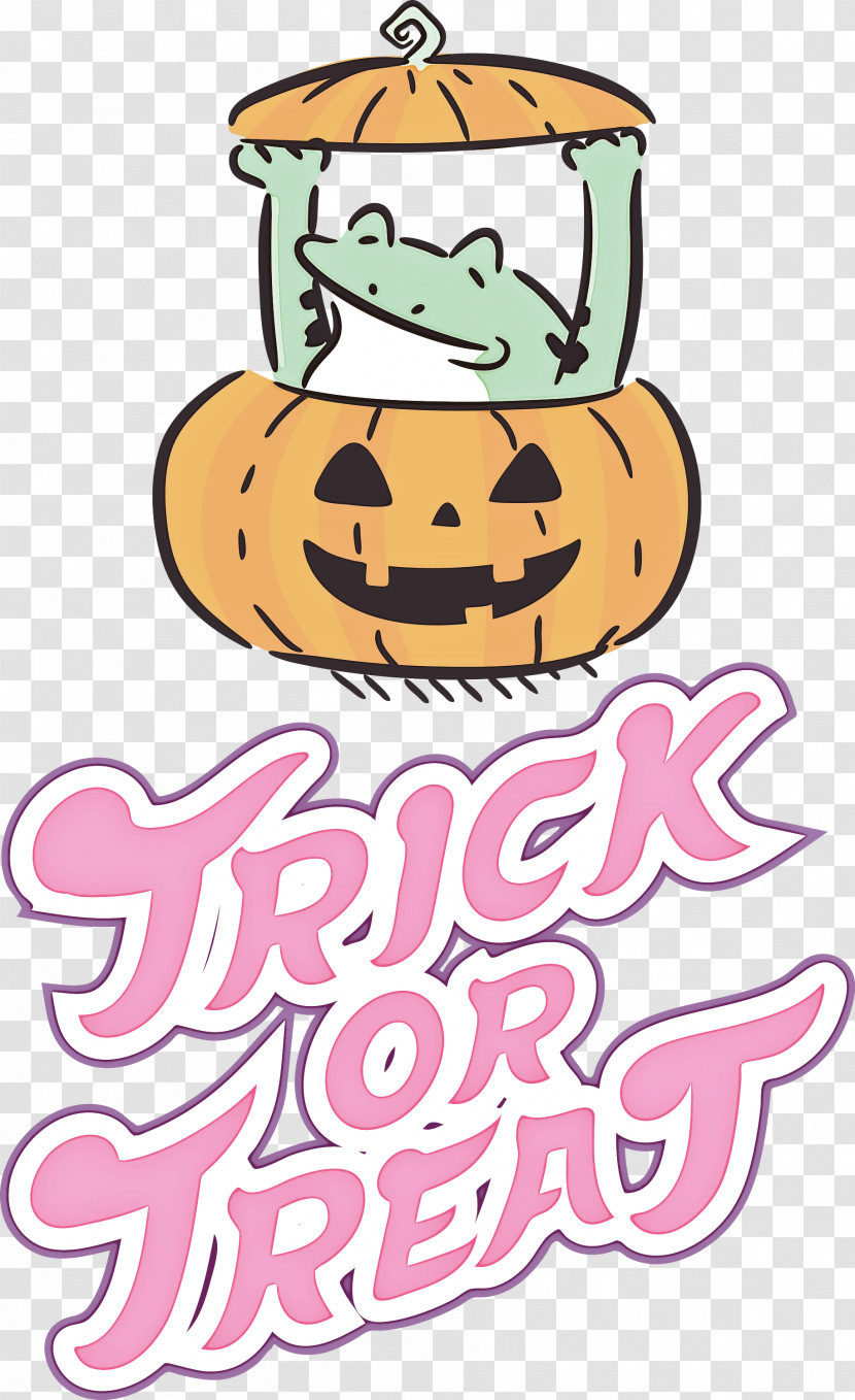 TRICK OR TREAT Happy Halloween Transparent PNG