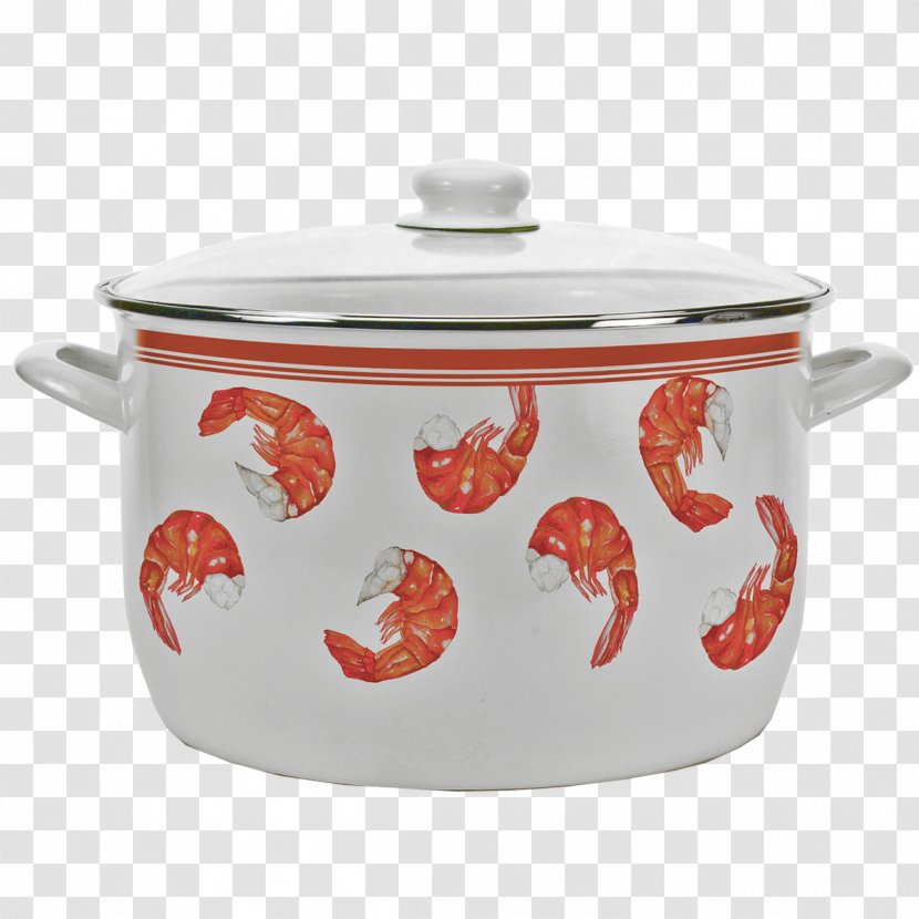 Tableware Stock Pots Lid Ceramic Cookware - Shrimp Transparent PNG