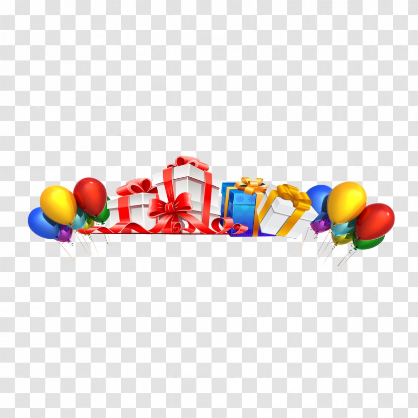 Balloon Gift Box - Birthday Transparent PNG