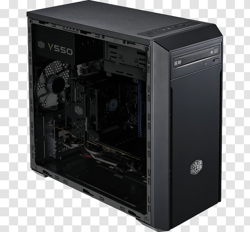 Computer Cases & Housings Power Supply Unit Socket AM4 Cooler Master MicroATX Transparent PNG