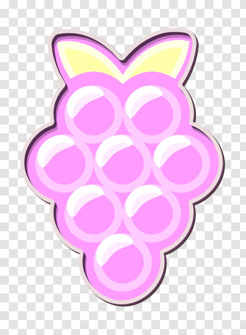 Berries Icon Eating Food - Magenta Violet Transparent PNG