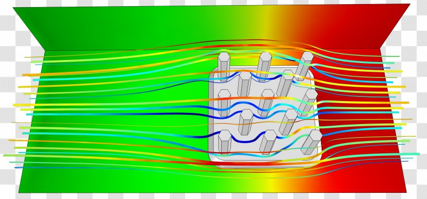 COMSOL Multiphysics Airflow Mechanical Engineering Computational Fluid Dynamics Heat Sink - Water Transfer Transparent PNG