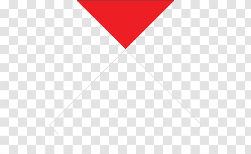 Triangle Point Area Marketing - Red Transparent PNG