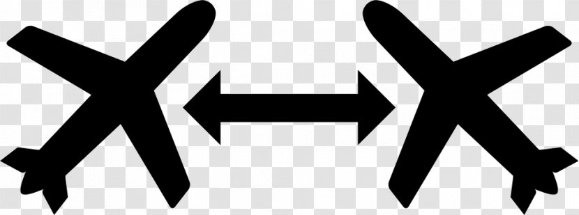 Airplane Arrow Symbol - Shape Transparent PNG