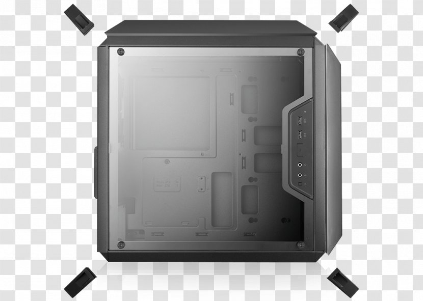 Computer Cases & Housings Power Supply Unit Cooler Master MicroATX - Asrock Transparent PNG