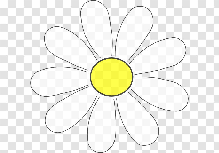 White Yellow Chamomile Petal Flower - Oxeye Daisy Mayweed Transparent PNG