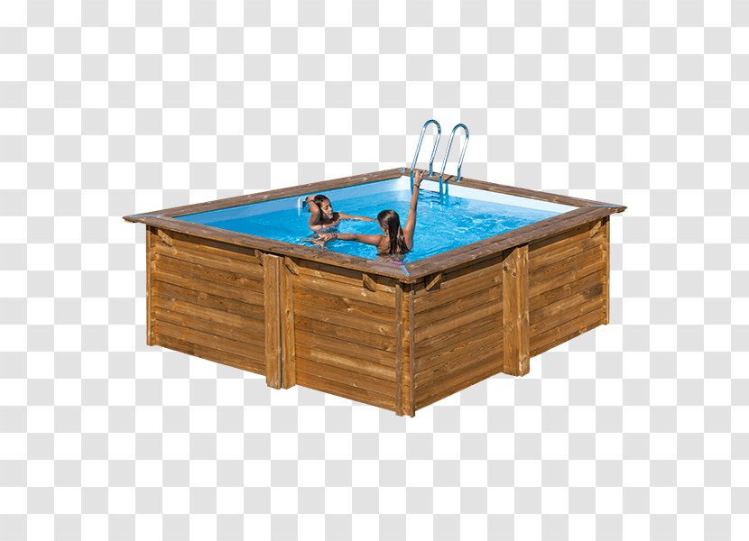 Swimming Pool Hot Tub Piscine En Bois Wood Garden - Steel - Piscina Transparent PNG