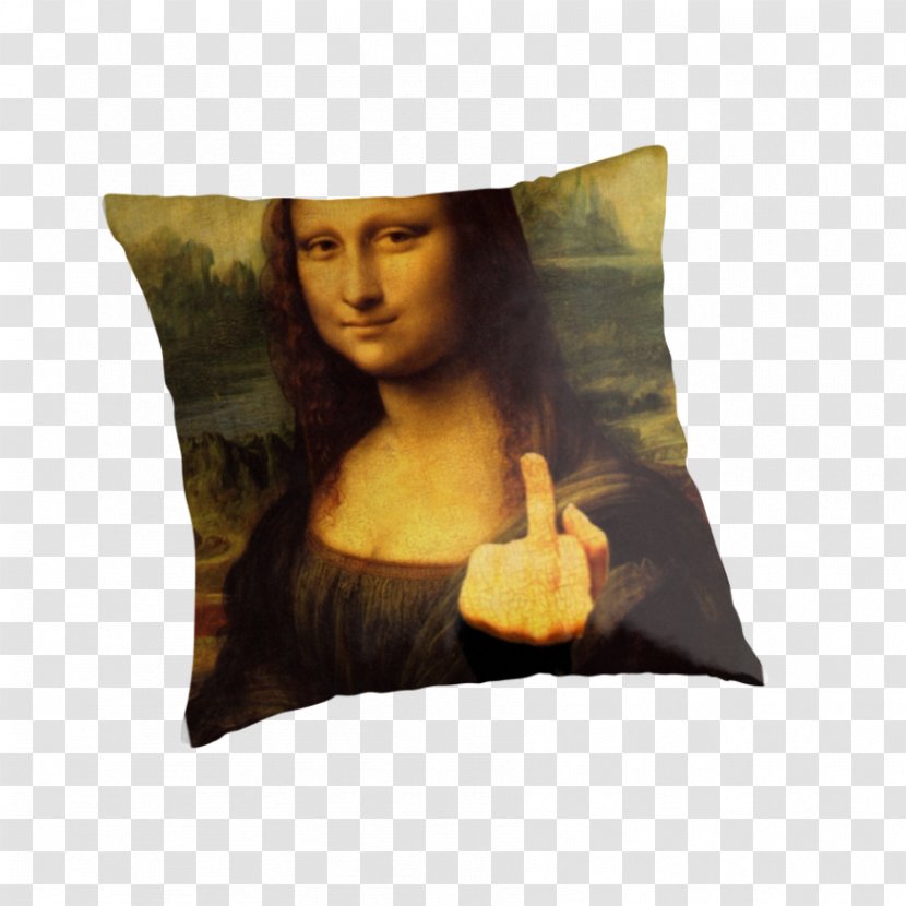 Mona Lisa Leonardo Da Vinci The Last Supper Musée Du Louvre Painting - Cushion Transparent PNG