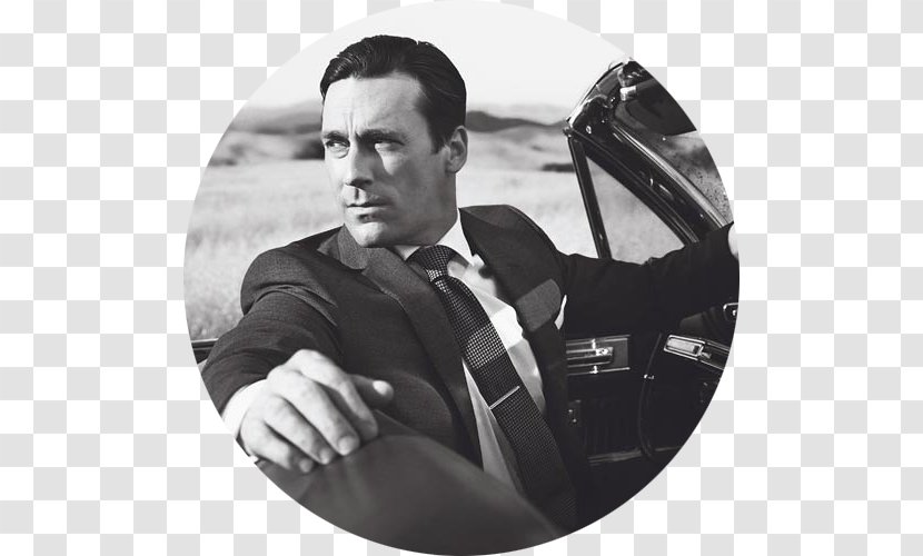 Jon Hamm Don Draper Mad Men Television Actor - Monochrome Transparent PNG