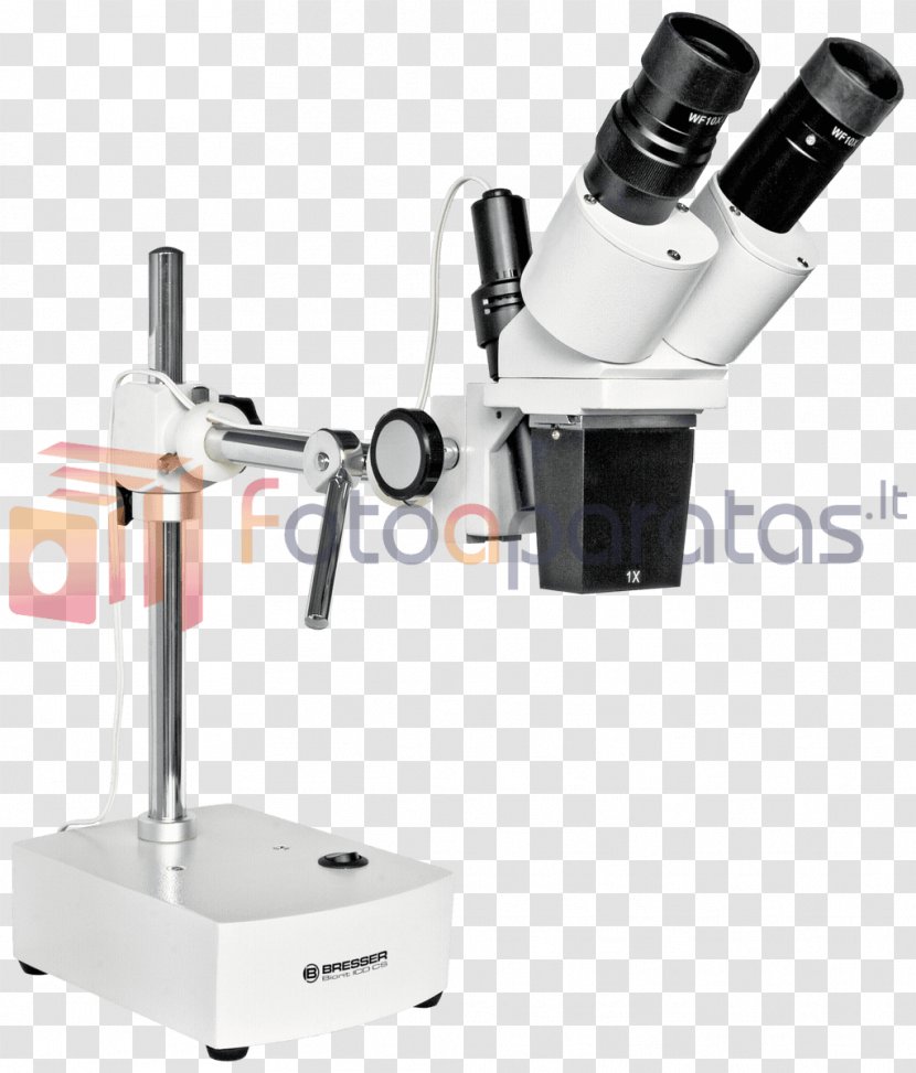 Stereo Microscope Bresser Optics ICD-10 - Glasses Transparent PNG